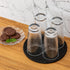 Trivets for Hot Pots and Pans - 8 inches, 2 Pcs, Cotton Mat to Protect Counter, Black