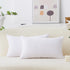 Home Brilliant Oblong Throw Pillow Covers 12x20 Striped Corduroy Rectangle for Spring Decor, Pure White