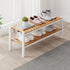 ZHUTIANXIA Bamboo Shoe Rack Organizer for Closet and Entryway-Space-Saving Narrow Shoe Stand-Versatile Shoe