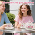 TATSUMI 20-Pieces Set Sets Sets Home&Party(016) Tea For Adult with Golden Metal Rack,Porcelain Tea For Women,Tea Gift