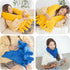 Cute Palm Pillow, Simulation Palm Plush Pillow, Soft Sofa Bed Pillow for Funny Bedroom Decoration (31.4in, Blue)
