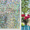 COUNTEWOL Rainbow Window Privacy Film, 3D Decorative Vinyl Window Clings, Non-Adhesive Sticker (17.5 x 78.7 Inch)