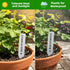 EMBRASUN 350 (350PCS) Plant Labels PCS, Slim White Garden Plant Tags with Holes, PP Plastic Waterproof Labels