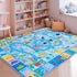 4x6 Kids Play Rug, Ultra-Soft Educational Animal & Season Shape Carpet, Non-Slip Washable Floor Mat for Nursery Bedroom
