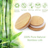 12 Oui Bamboo Wood Yogurt Jar Lids - Pcs, Leak Proof, Equipped With Silicone Sealing Ring