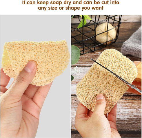 CHENGU Cleaning(Beige,50 Soap Savers Pads Draining Lift Pad Bar Dish Soap Saver Holder Accessories Draining Mat