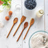 Lipper International Teak Wood Kitchen Tools, 4-Piece Set for Cooking, 11" Long