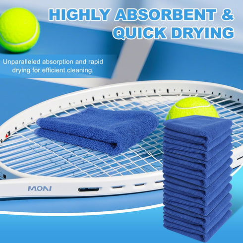 Keith Lun 6 Pack 100% 12x12Inch Cotton Wash Cloth, Highly Absorbent and Soft Feel Fingertip Towels, Machine Washable