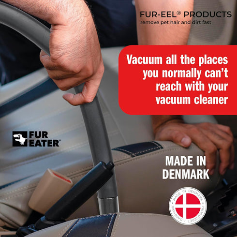 18.1 1 1/4 1 3/8 (32 35 mm), FUR-EEL Vacuum Crevice Tool, Extra Long in Flexible Attachment, Fits Round Hoses