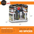 Allstar Innovations Spice Spinner Two-Tiered Spice Organizer & Holder That Saves Space, Keeps Everything Neat