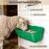 DallerSoode 7.5 2 Pack,Hanging Hanging Goat Feeders,Chicken Feeder Waterer,Large Feed Trough Quart Fence Feed Trough