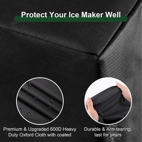 Coffee Machine Dustproof Cover, Universal Waterproof Shield for Home, Garage, and Office Appliances (Black)