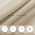 MRTREES Sheer Tier Curtains, Beige Kitchen 36 inches Long, 2 Panels, Light Filtering Cafe Curtains