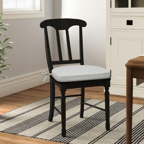 Shinnwa Kitchen Chair Cushions, Non-Slip Dining Chair Cushions with Ties, Machine Washable Cover, Off White