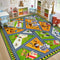 STARUIA Kids Cars Rug for Playroom, 5.3x6.6 Car Rug Play Mat Non-Slip