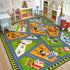 STARUIA Kids Cars Rug for Playroom, 5.3x6.6 Car Rug Play Mat Non-Slip