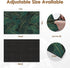 Golden Banana Leaf Emerald Green Coffee Mat for Countertop, 2 Pcs Dish Drying Mat for Kitchen Coffee Bar Accessories,