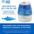 Fette Filter - Shark Shape Humidifier Cleaner, Demineralization Float for Most Humidifiers and Fish Tanks, Pack of 3