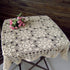 Hsvanyr 39inches Beige Tablecloth, Handmade Crochet Cotton Square Coffee Table Cover