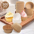 500pcs Standard White Cupcake Liners, Food Grade Non-Stick Greaseproof Muffin Wrappers by Bake Choice