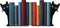 Peeping Cat Metal Bookends Cute Cat Book Ends for Shelves Bookshelf Decorative