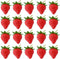 RONRONS 20 Pieces Artificial Strawberry - Lifelike Fruit Plastic Strawberries, Photography Prop, Home Kitchen Ornament