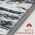 KOZYFLY Modern Abstract Kitchen Runner Rug, 2x5 Washable Non-Slip Soft Striped Carpet for Entryway, Bathroom, Laundry