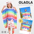 3-12 OLAOLA Striped Cat Hooded Kids Beach Towels for Years Boys Girls, Soft Absorbent Kids Hooded Bath Towel Wrap