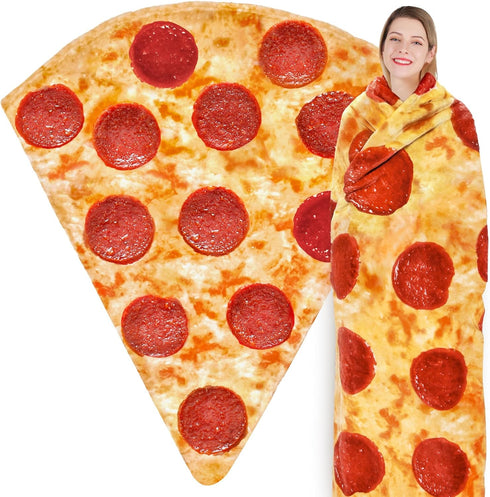 Jorbest Pizza Blanket Adult Size 80 Inches Birthday Gifts for Women Men