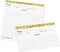 321Done Folding Recipe Cards Set of 50, Sunflowers on White, Retro Vintage Wedding Baby Bridal Shower Party
