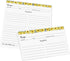 321Done Folding Recipe Cards Set of 50, Sunflowers on White, Retro Vintage Wedding Baby Bridal Shower Party