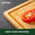 2014 Kikcoin Bamboo Cutting Boards for Kitchen, Wooden Healthy Cutting Boards for Charcuterie, Vegetables, Cheese