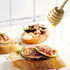 CINBILCORN 4 Sticks,6.3 Inches Pcs Wooden Honey Dipper Honey Comb Stick Honey Spoon Honey Wand for Honey Collecting