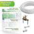 Homewerks 7252-25-14-PTC Ice Maker Supply Line and Humidifier Installation Kit 1/4-Inch x 25ft Push to Connect Poly Tube Universal Compatibility, Brass