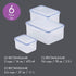 LocknLock Easy Essentials Food Storage Containers, 6-Piece, Clear, BPA Free, Airtight Lids