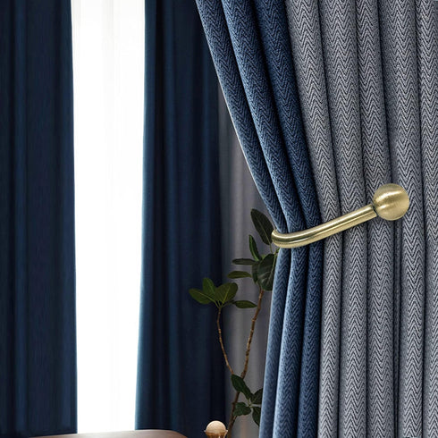 Curtain Holdback Set of 2 Pcs, Heavy Duty Metal Wall Mounted Drapery Tiebacks with Screws, Decorative Window Curtain