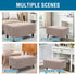 33"-34" 1 H.VERSAILTEX Ottoman Covers Slipcover Rectangle Fit Length Footrest Thick Durable Linen Look Piece Folding