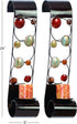 79 Set 2 5"W, 24"H, Deco Metal Solid Wall Sconce, of Brown