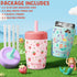 Fimibuke 12 OZ 2 Pack Kids & Toddler Cups Spill Proof, Insulated Sippy Cups for Toddlers Boys Girls, BPA-Free Toddler
