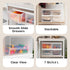 IRIS USA 7 Qt. Plastic Drawer Storage Organizer, 4-Pack Stackable Unit with Sliding Drawer for Bedroom, Kitchen, White