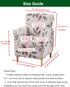 1-Piece Sofa,A19 CRFATOP Stretch Mid Century Modern Armchair Slipcover Accent Chair Covers with Arms Soft Chair