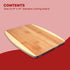 Bamboo Cutting Board, Chopping Board Set: Great for Meal Prep and Serving, Charcuterie, Eco-Friendly Wood Cutting Boards in Assorted Sizes by Brite Concepts