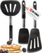 DI ORO Chef Series FLEX Silicone Spatula, 600ºF Heat-Resistant, Flexible Turner Spatulas, 3-Piece Set