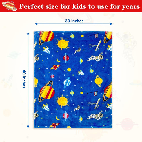 30x40 Inches) Lukeight Toddler Blanket for Boys and Girls, Plush and Thick Blanket Birthday Gifts for Toddler and Baby