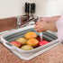 Space Saving Collapsible Cutting Board, 3 in 1 Multifunction Dish Tub with Draining Hole for Camping