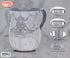 Stainless Steel Netilat Yadayim Cup, Grey Stone Painted Design, Judaica Gift Collection