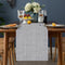 Grey Burlap Table Runners 2 Packs, 14"x72" Rustic Farmhouse Decor for Dining, Wedding, and Coffee Tables
