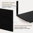 12 Inch Set 2, 16W 12D Fun Memories Floating Shelves for Wall, Deep Floating Shelves of Wall Mounted Shelf with Metal