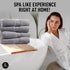 6-Piece 100% Set, Spirit Linen home Cotton Spa Collection - Towels for Bathroom, Spa and Hotels, Oversized Luxury Bath