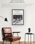 12x16in Set 1 iHery Natural Black OAK Wood Disco Tequila Newspaper Framed Wall Art, Trendy Modern Cocktail Bar Cart